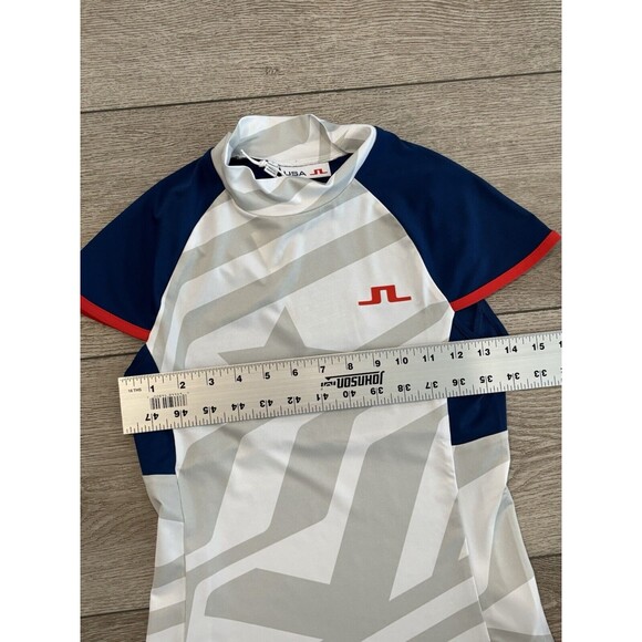 J. Lindeberg Golf Yvette Polo USA Olympics Women Size Small Preppy - Picture 4 of 6